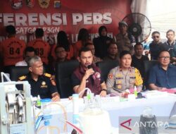 Bareskrim Polri ungkap pabrik pembuatan ekstasi di Medan