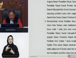 MK diskualifikasi caleg eks napi di Dapil Tarakan Tengah 1