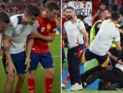 Detik-detik Alvaro Morata Cedera akibat Ditabrak Petugas Keamanan Euro 2024