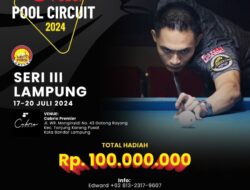 Lampung Jadi Tuan Rumah Seri Ketiga POBSI Pool Circuit 2024