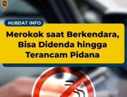 Merokok sambil berkendara bisa kena sanksi pidana, waspadai bahayanya!